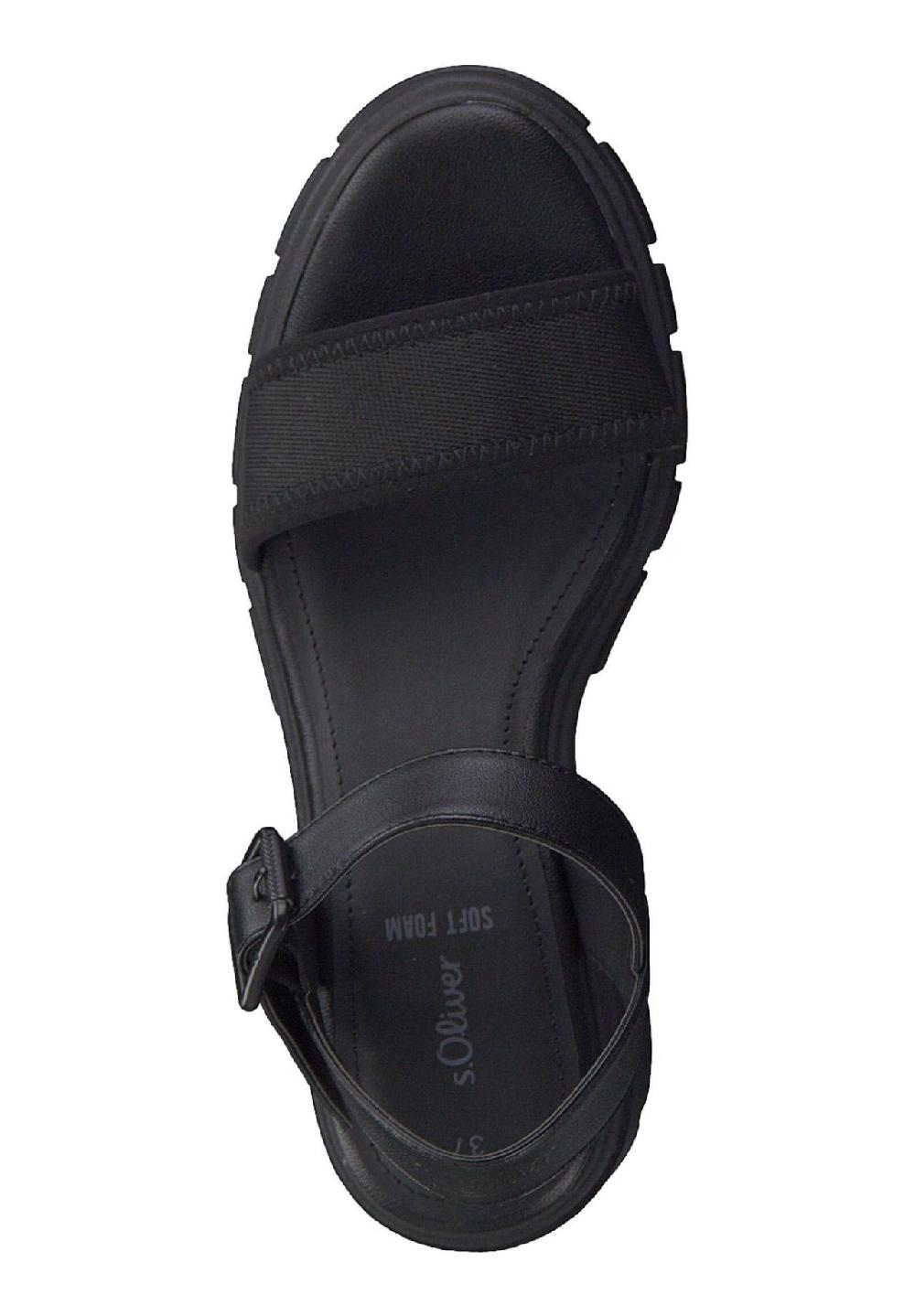 s.Oliver Lederimitat/Textil Sandalen Vatertagsangebot