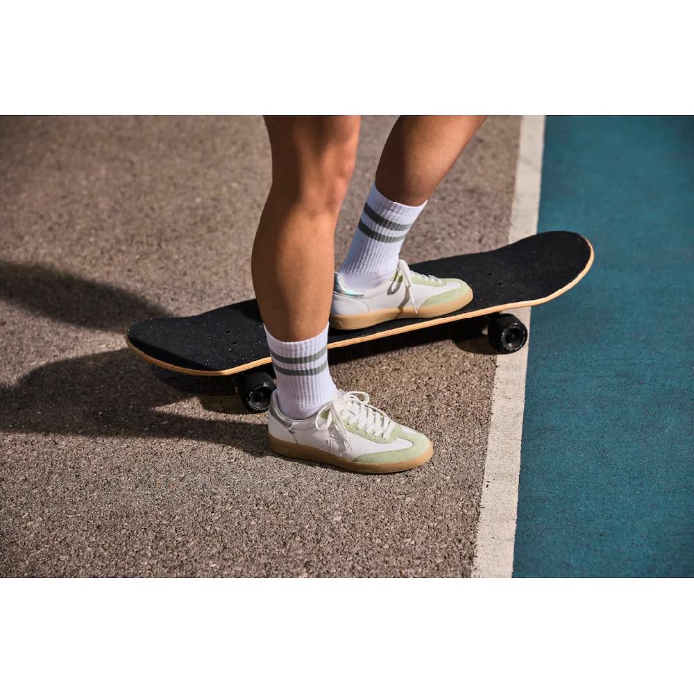 RIEKER Sport Sneaker »San Diego« Retro-Sneaker Freizeitschuh Halbschuh mit herausnehmbarem Fußbett ▷ für Letzte 2 Tage