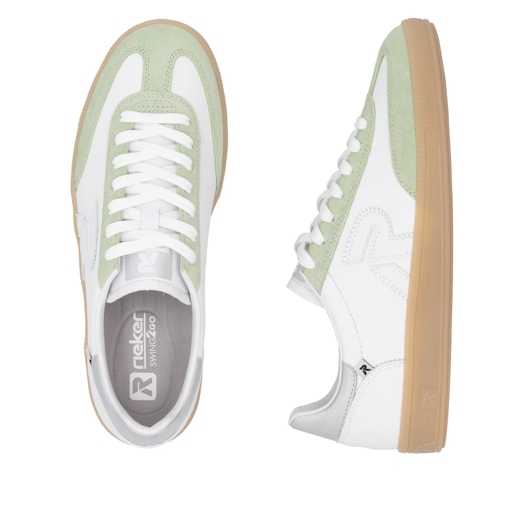 RIEKER Sport Sneaker »San Diego« Retro-Sneaker Freizeitschuh Halbschuh mit herausnehmbarem Fußbett ▷ für Letzte 2 Tage