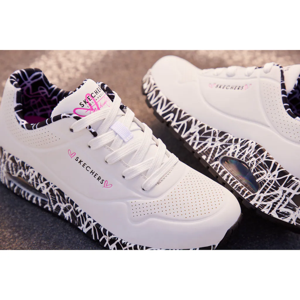 Skechers Sneaker »UNO LOVING LOVE« Freizeitschuh Halbschuh Schnürschuh mit Luftkammersohle Clearance-Verkauf