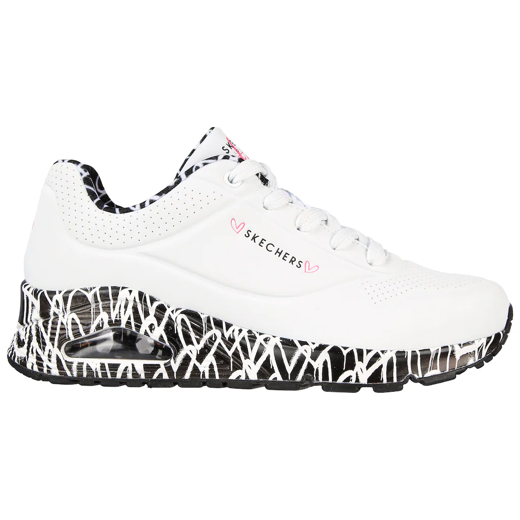 Skechers Sneaker »UNO LOVING LOVE« Freizeitschuh Halbschuh Schnürschuh mit Luftkammersohle Clearance-Verkauf