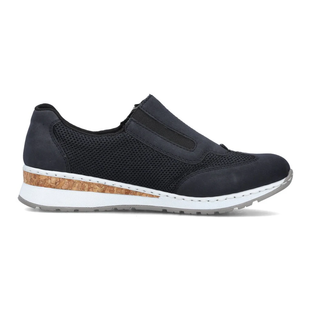 Rieker Slip-On Sneaker Slipper Schlupfschuh Freizeitschuh im Materialmix bestellen Outlet