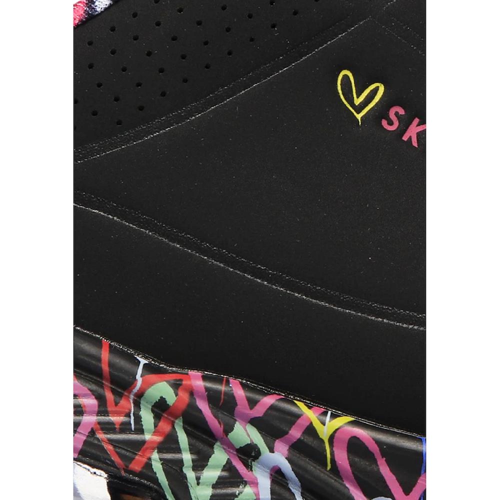 Skechers Wedgesneaker »UNO-LOVING LOVE« Freizeitschuh Halbschuh Schnürschuh mit coolem Graffiti-Print bestellen Exklusivangebot