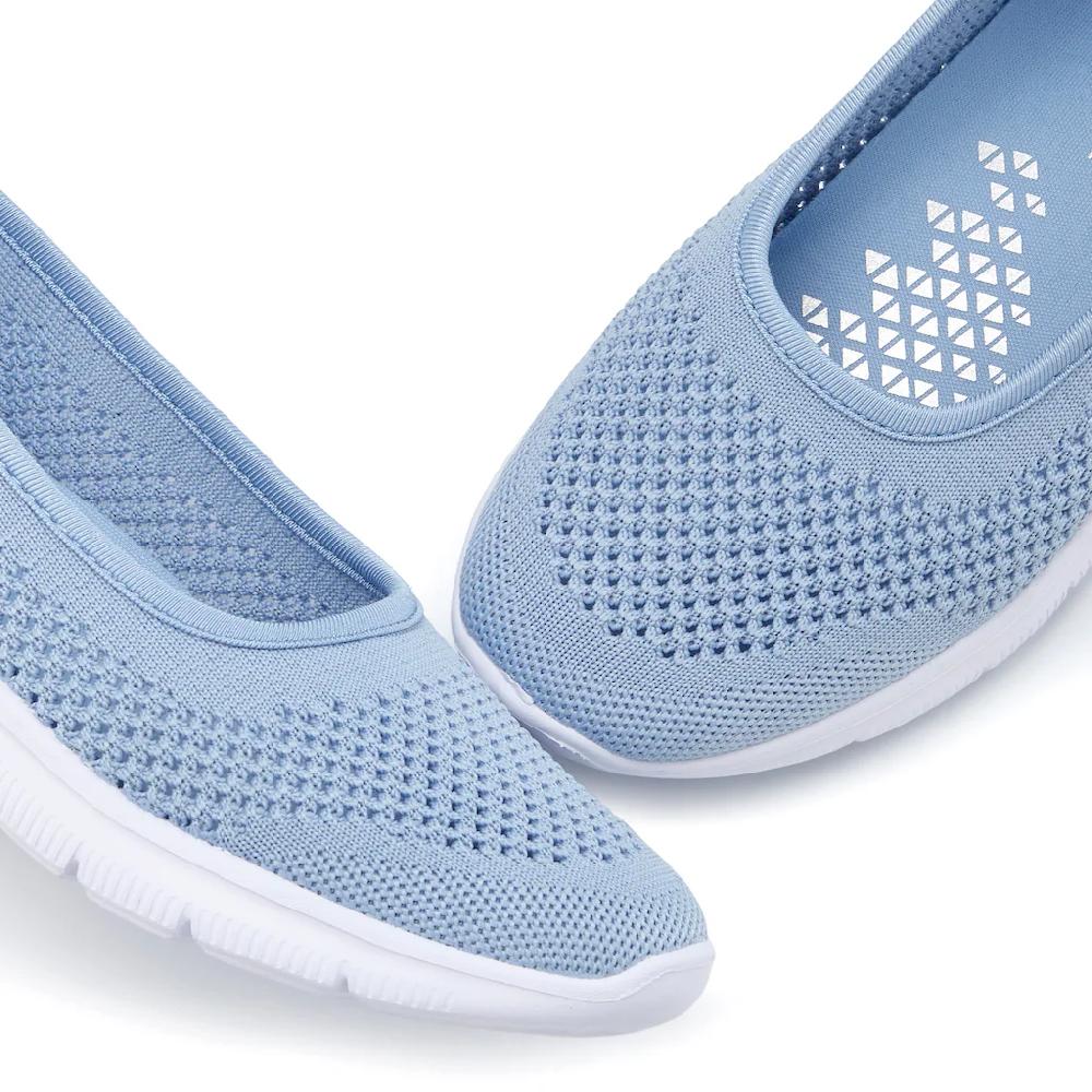 LASCANA Sneaker Ballerinas »ultraleichter Slipper Slip-On-Sneaker« Freizeitschuh aus Mesh weicher Innensohle VEGAN kaufen Preisnachlass