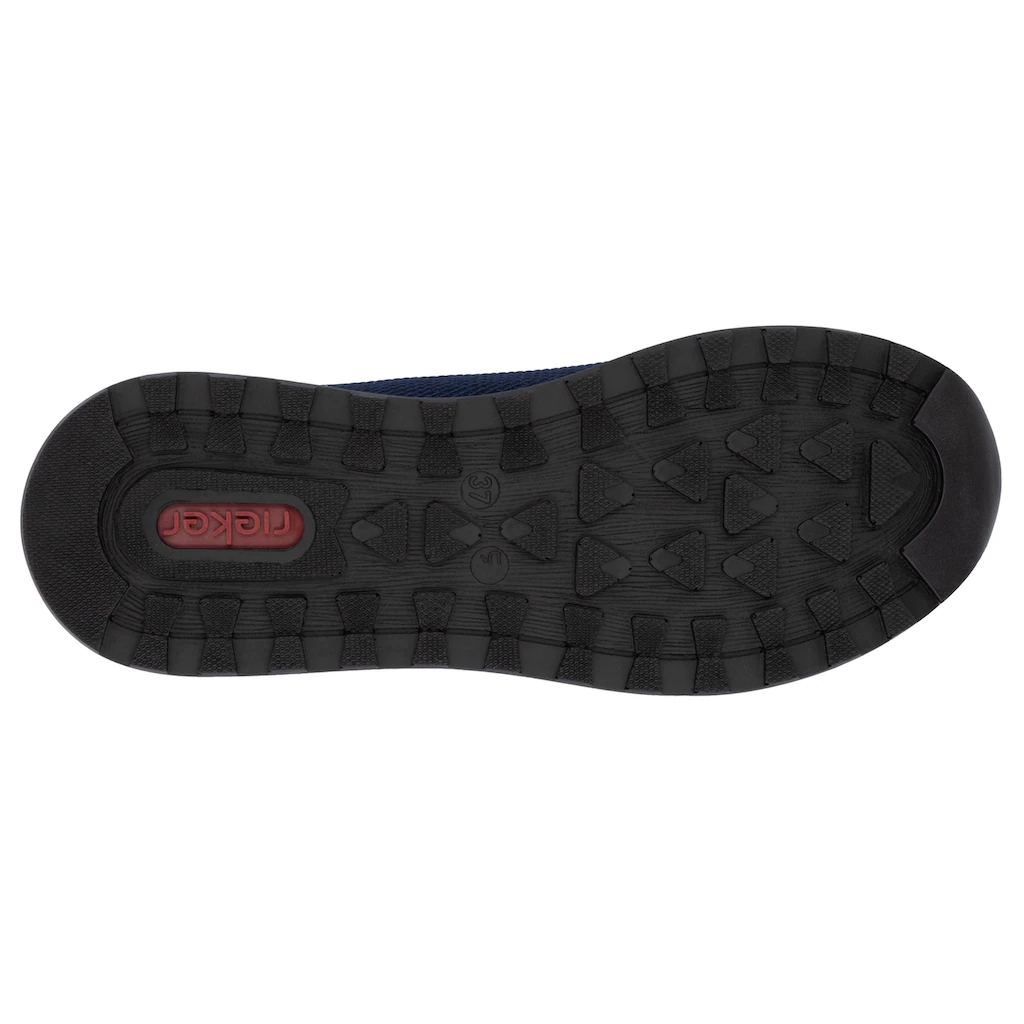 Rieker Sneaker Freizeitschuh Halbschuh Schnürschuh im Materialmix Tiefpreis