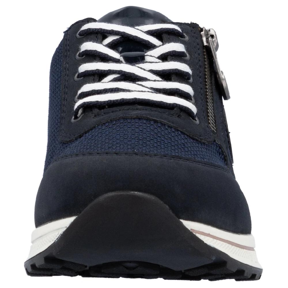 Rieker Sneaker Freizeitschuh Halbschuh Schnürschuh im Materialmix Tiefpreis