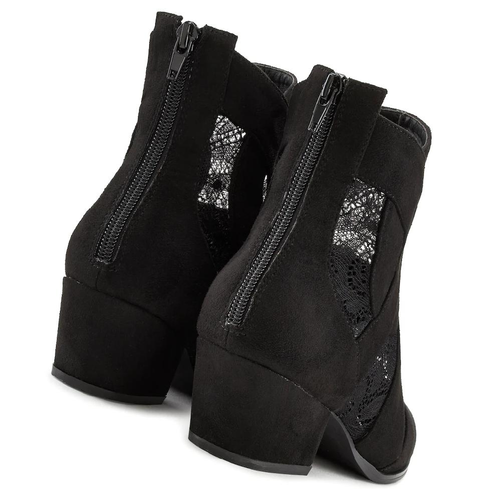 LASCANA Stiefelette mit Spitze & bequemen Blockabsatz Cowboy Boots Westernstiefel ▷ für Versandkostenfrei