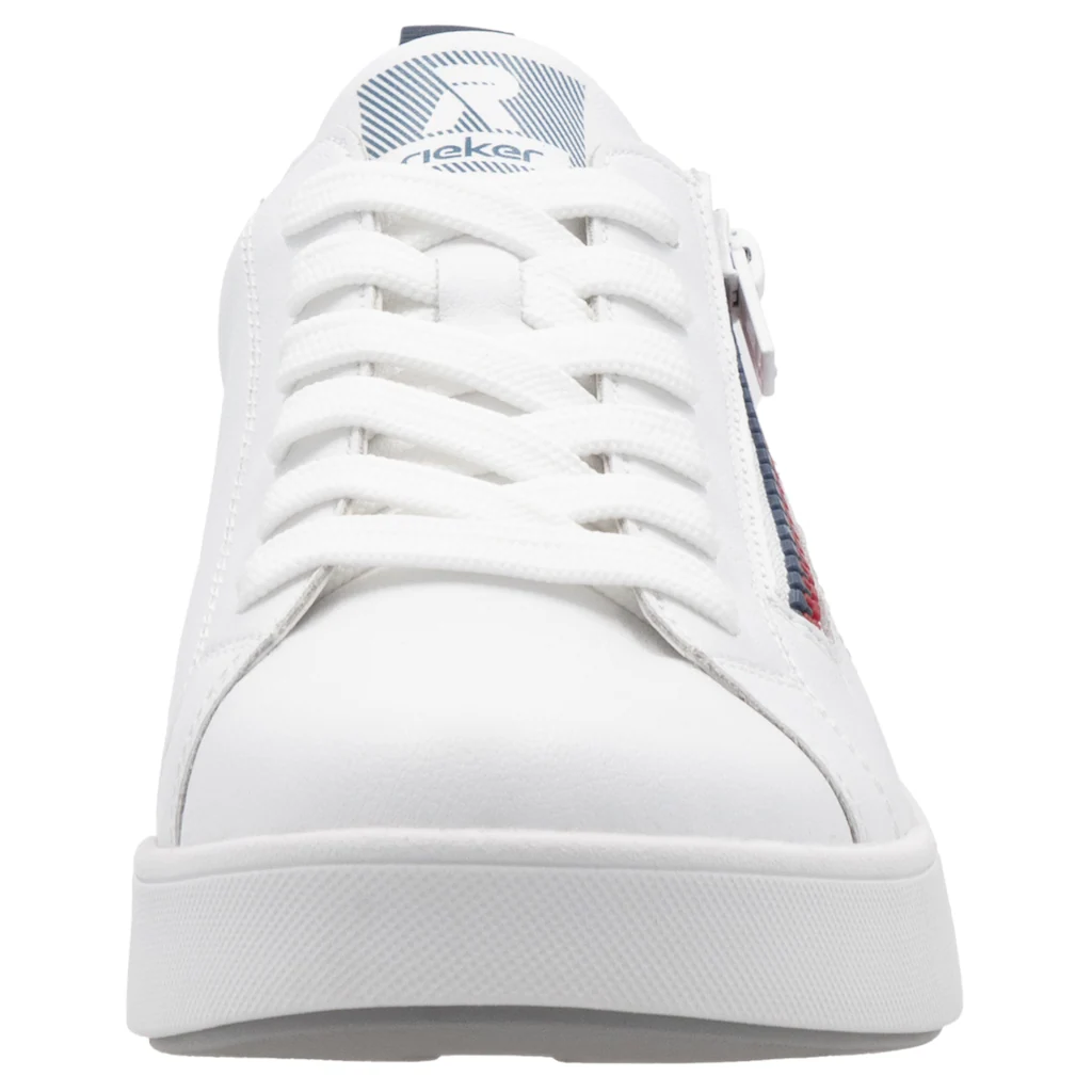 RIEKER Sport Sneaker Schnürung und Reißverschluss Freizeitschuh Halbschuh Schnürschuh ▷ für Sonderangebote