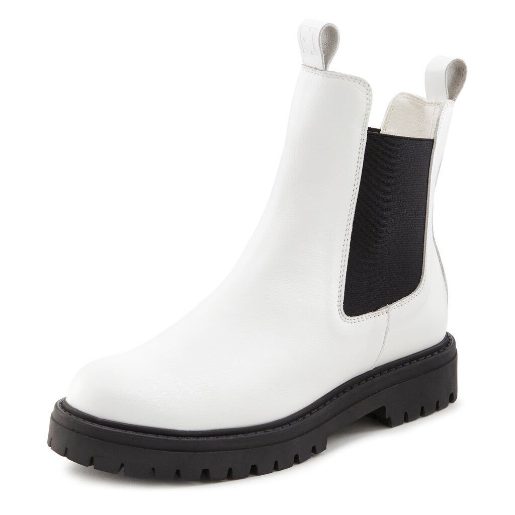 Elbsand Stiefelette Chelseaboots Schlupfstiefel Bikerboots aus Leder ▷ für Riesige Ersparnisse