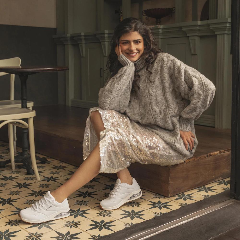 Skechers Sneaker »UNO 2-AIR AROUND YOU« mit Skech-Air Luftkammern Freizeitschuh Halbschuh Schnürschuh online kaufen Nur für heute