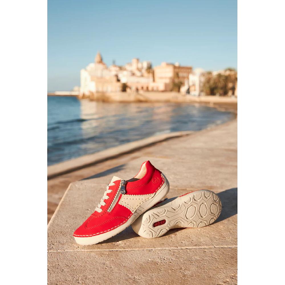 Rieker Sneaker Halbschuh Freizeitschuh Schnürschuh mit Reißverschluss online bestellen Vierteljährliche Förderung