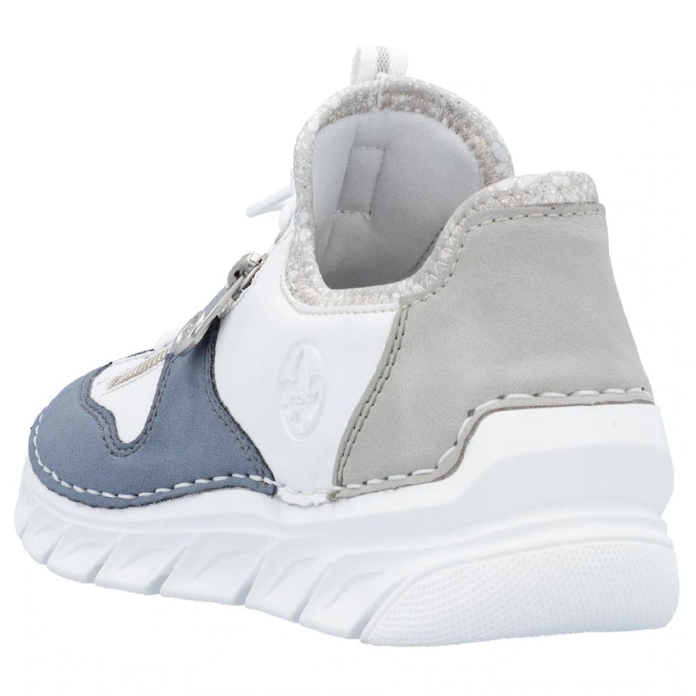 Rieker Slip-On Sneaker Slipper Freizeitschuh mit kontrastfarbenen Besätzen online kaufen Im Verkauf