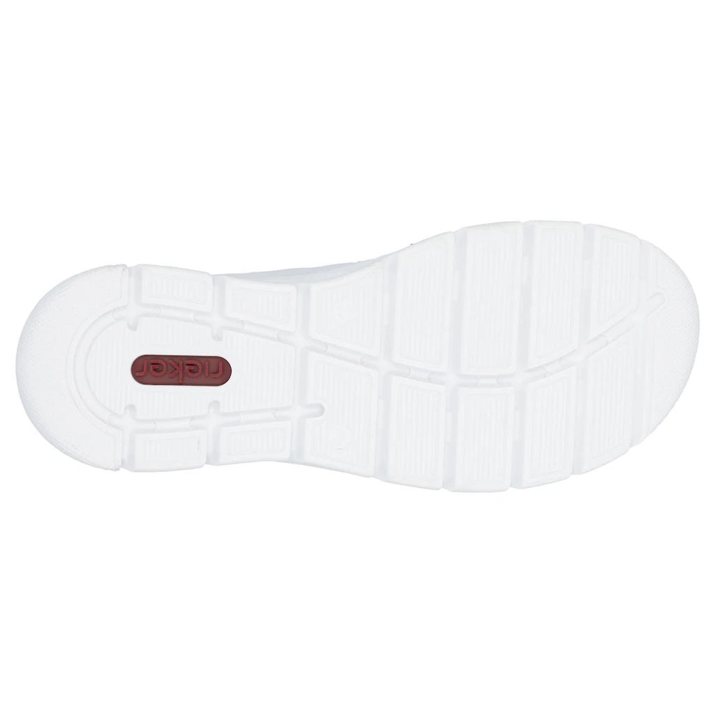 Rieker Slip-On Sneaker Slipper Freizeitschuh mit kontrastfarbenen Besätzen online kaufen Im Verkauf