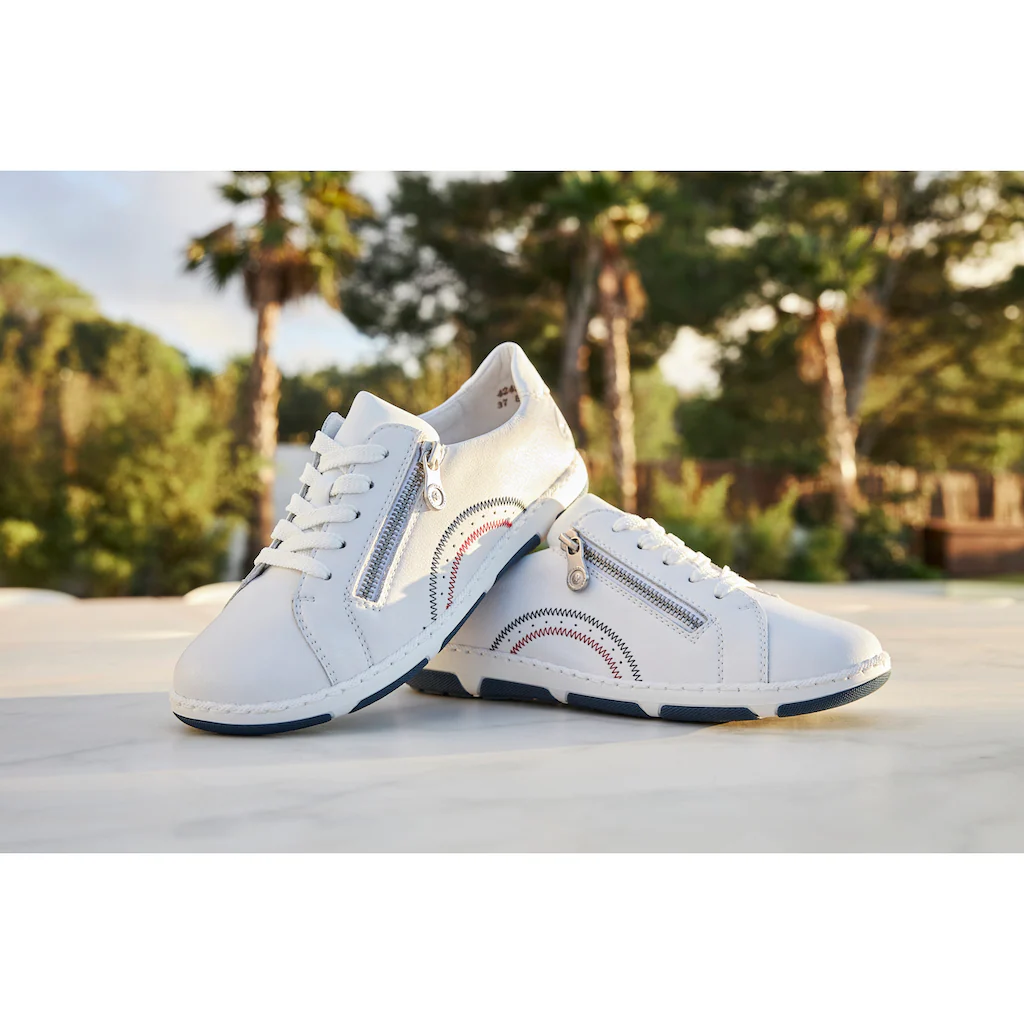Rieker Sneaker Schnürschuh Halbschuh Freizeitschuh mit weichem Schaftrand online bestellen im Angebot