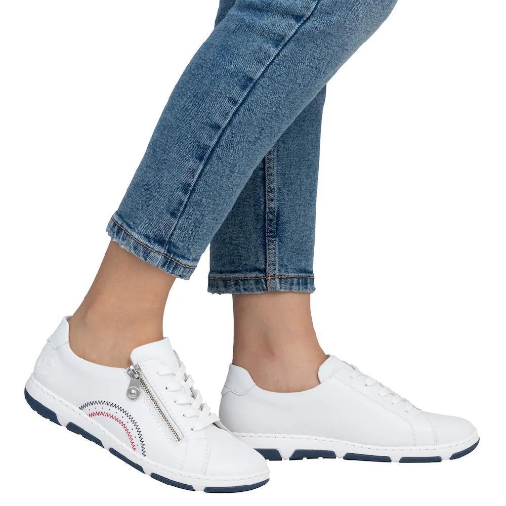 Rieker Sneaker Schnürschuh Halbschuh Freizeitschuh mit weichem Schaftrand online bestellen im Angebot