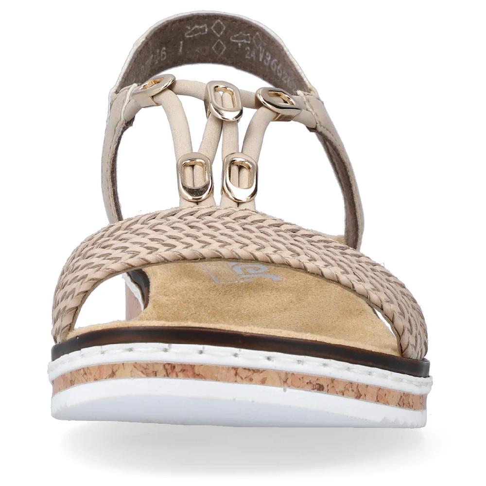 Rieker Sandale Sommerschuh Sandalette Keilabsatz in geflochtenem Look online kaufen Meist gekauft