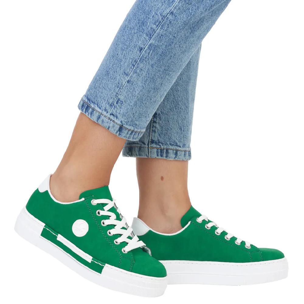 Rieker Sneaker Freizeitschuh Halbschuh Schnürschuh mit Plateausohle kaufen Blitzverkäufe