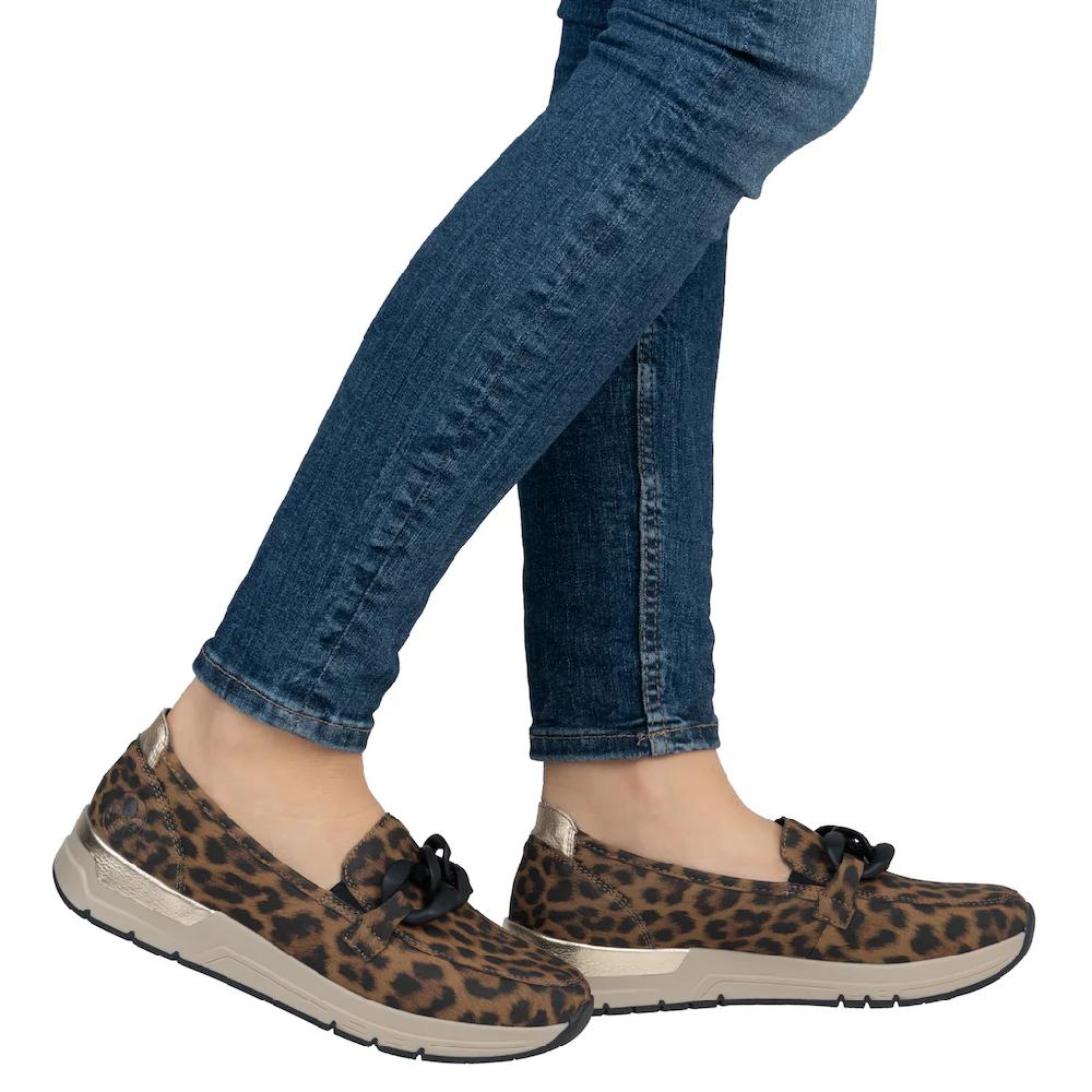 Rieker Loafer Slipper Slip-on Sneaker Halbschuh mit modischer Zierkette bestellen Preisnachlass