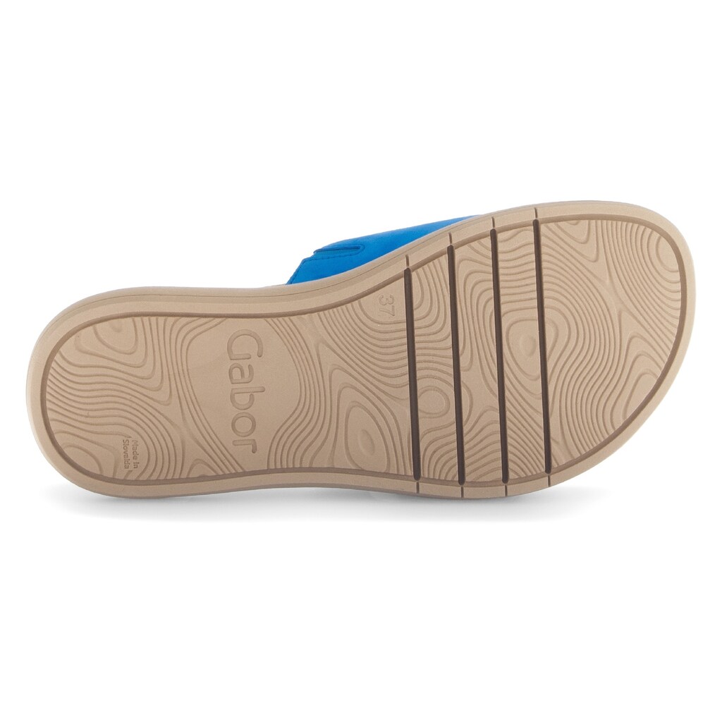 Gabor Pantolette Plateau Sommerschuh Schlappen mit großer Zierschnalle kaufen Weihnachtsangebot