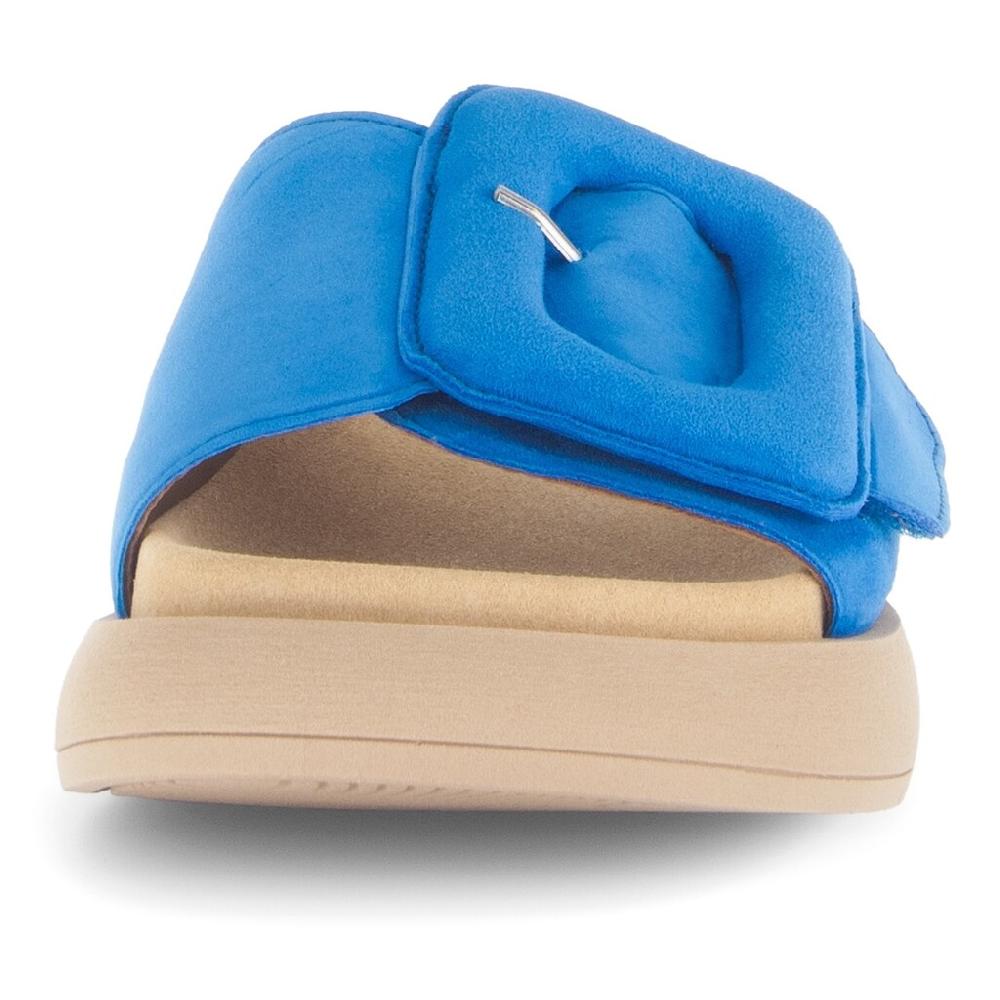 Gabor Pantolette Plateau Sommerschuh Schlappen mit großer Zierschnalle kaufen Weihnachtsangebot