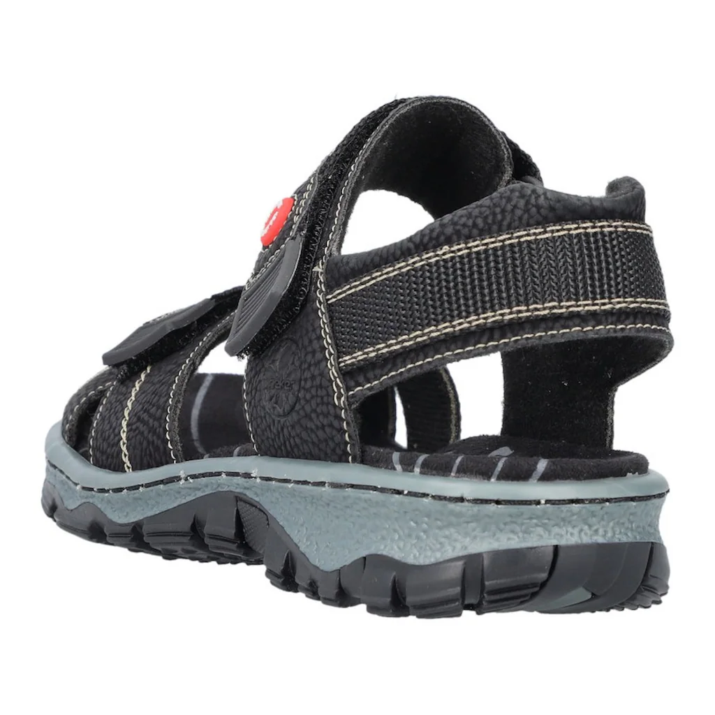 Rieker Sandale Sommerschuh Outdoorschuh Keilabsatz in Trekking-Optik auf Raten Exklusive Angebote
