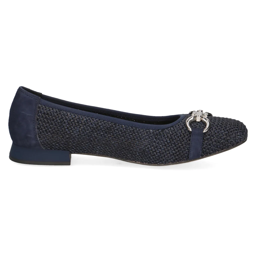 Caprice Ballerina Blockabsatz Bequemschuh Businessschuh mit Schmuckelement Zeitbegrenzte Promotion
