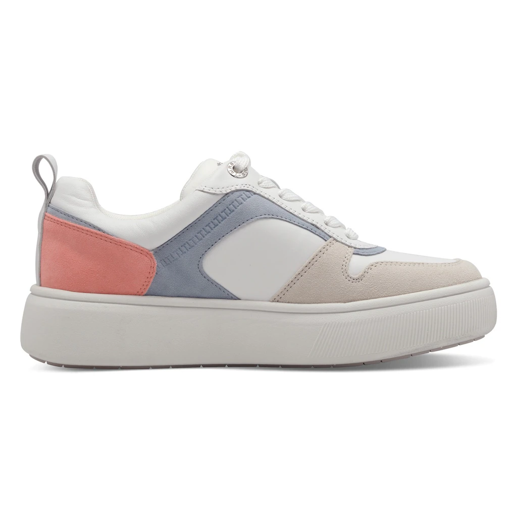 Tamaris Plateausneaker Freizeitschuh Halbschuh Schnürschuh mit Kontrastbesätzen online bestellen Sonderangebot der Fabrik