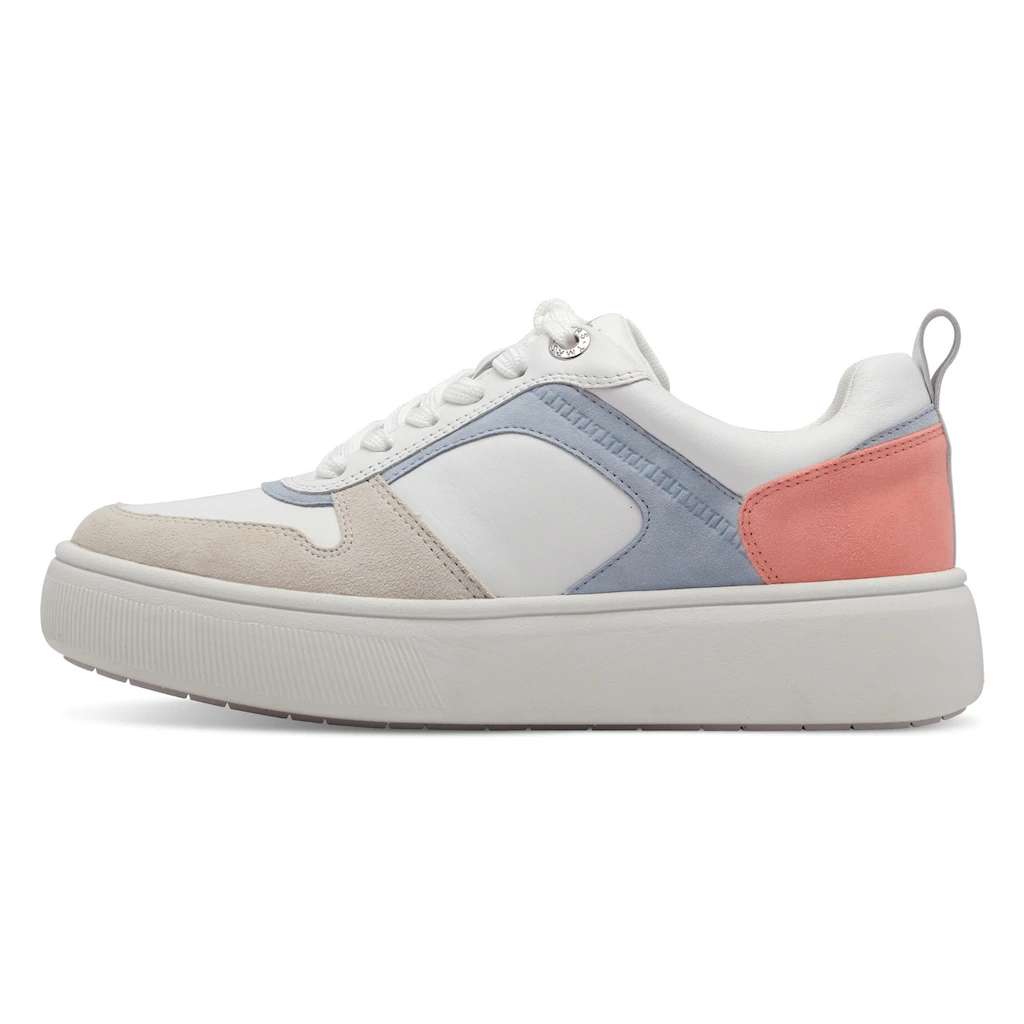 Tamaris Plateausneaker Freizeitschuh Halbschuh Schnürschuh mit Kontrastbesätzen online bestellen Sonderangebot der Fabrik