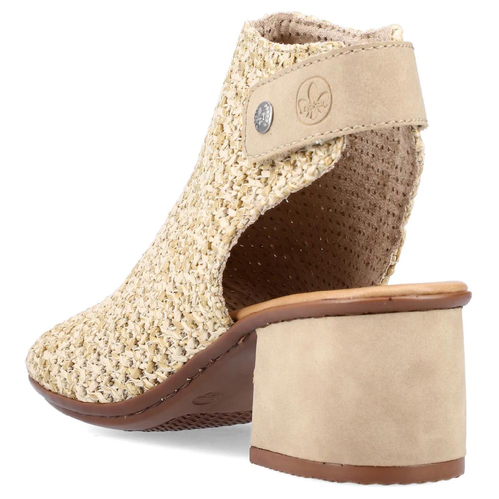 Rieker Sandalette Sommerschuh Sandalette Blockabsatz in modischer Flecht-Optik kaufen Discount Store für neue Produkte
