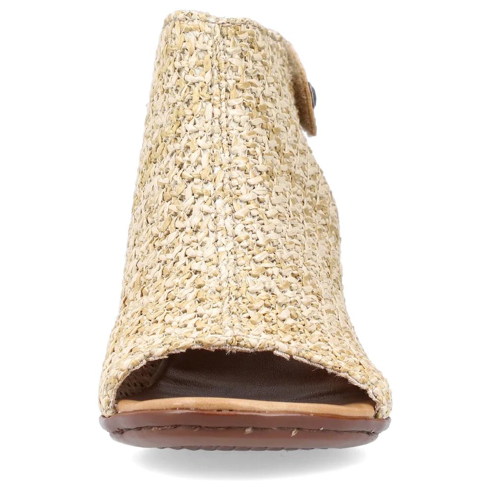 Rieker Sandalette Sommerschuh Sandalette Blockabsatz in modischer Flecht-Optik kaufen Discount Store für neue Produkte