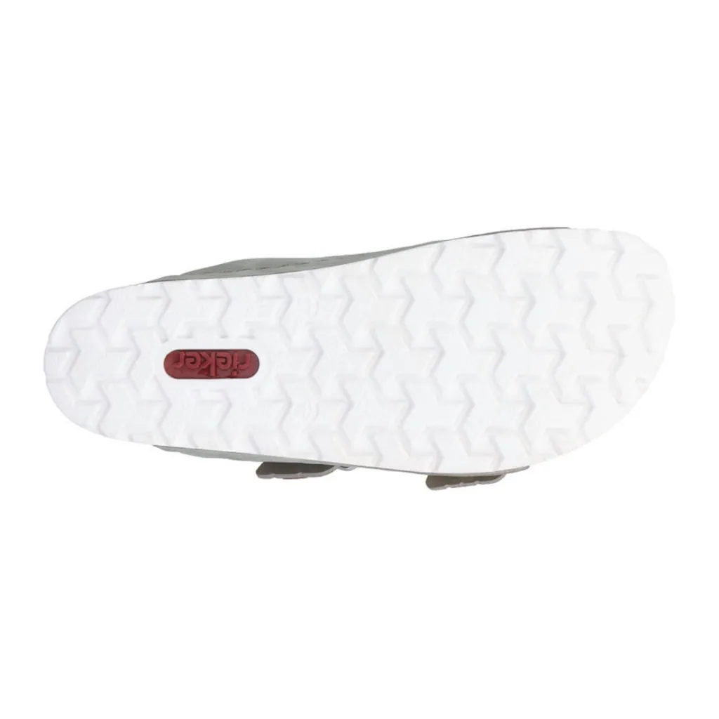 Rieker Pantolette Sommerschuh Schlappen mit verstellbaren Schnallen Riesige Rabatte