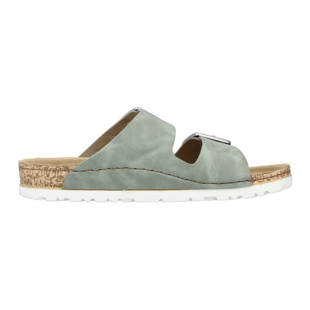 Rieker Pantolette Sommerschuh Schlappen mit verstellbaren Schnallen Riesige Rabatte