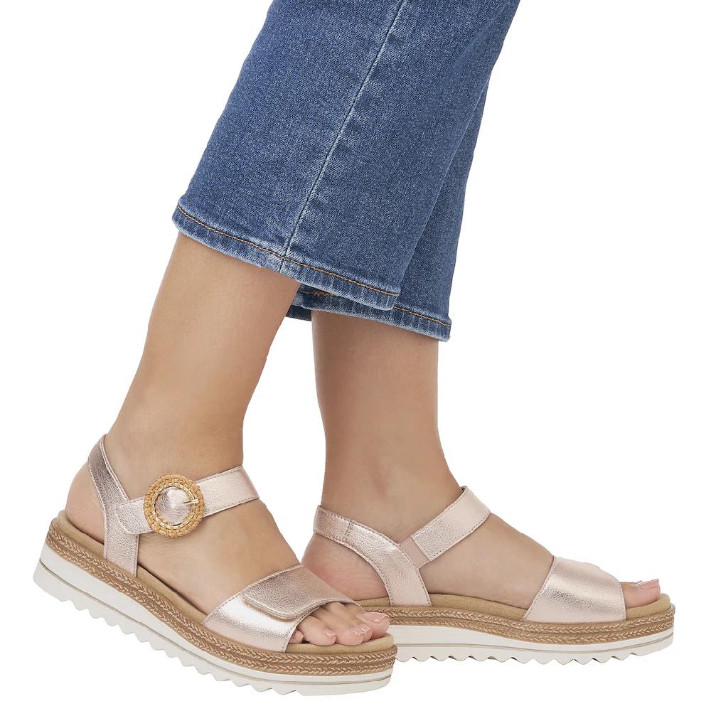 Remonte Keilsandalette Sommerschuh Riemchensandale mit praktischem Klettverschlüssen online kaufen Angebote