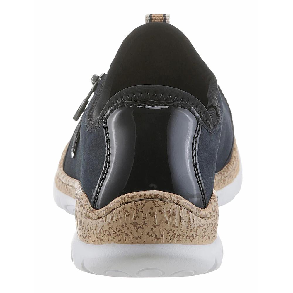 Rieker Slip-On Sneaker Slipper Schlupfschuh mit Außenreißverschluss bestellen Exklusivangebot