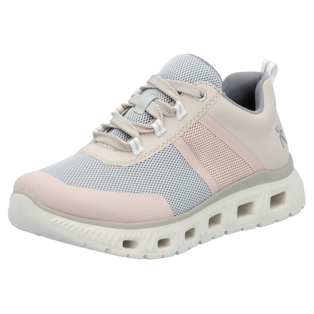 RIEKER Sport Sneaker in veganer Verarbeitung Freizeitschuh Halbschuh Schnürschuh ▷ für Osterangebot