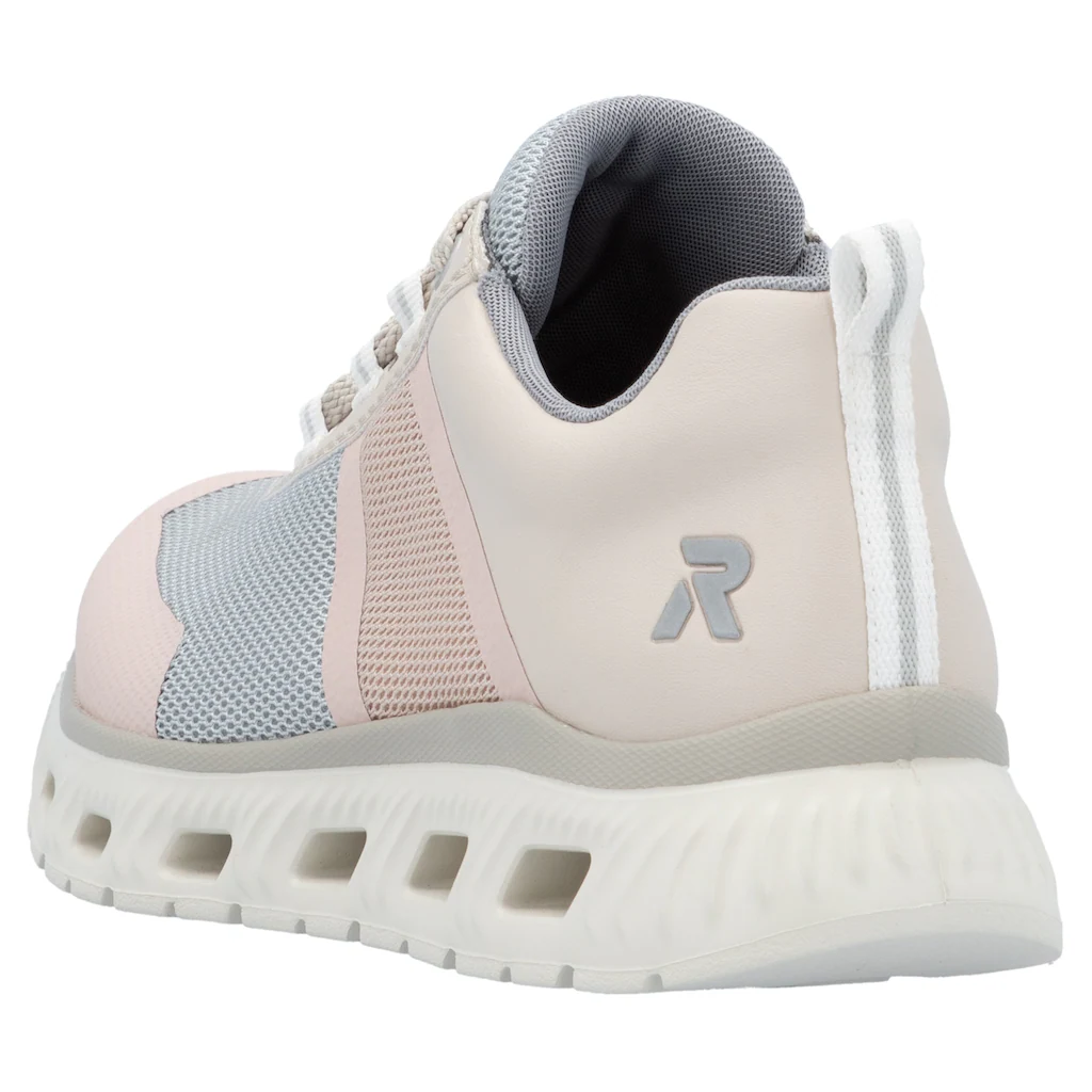 RIEKER Sport Sneaker in veganer Verarbeitung Freizeitschuh Halbschuh Schnürschuh ▷ für Osterangebot