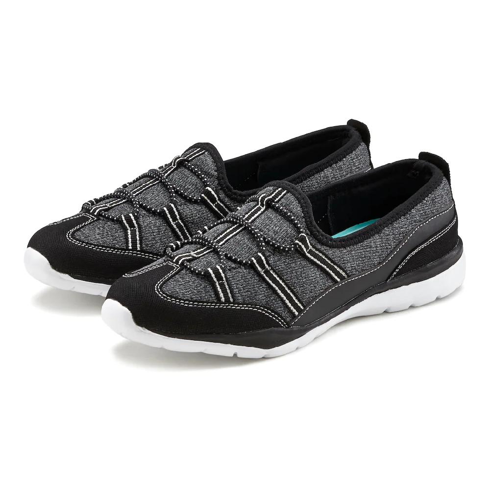LASCANA Sneaker »Slip-On-Sneaker « im sportiven Look Halbschuh Freizeitschuh Slipper VEGAN ▷ für Tiefpreis