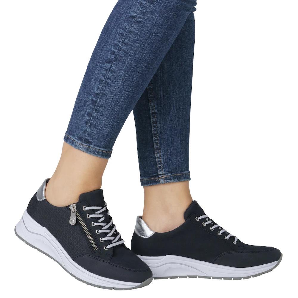 Rieker Keilsneaker Halbschuh Schnürschuh Freizeitschuh mit Lettern bedruckt kaufen Begrenzte Freigabe