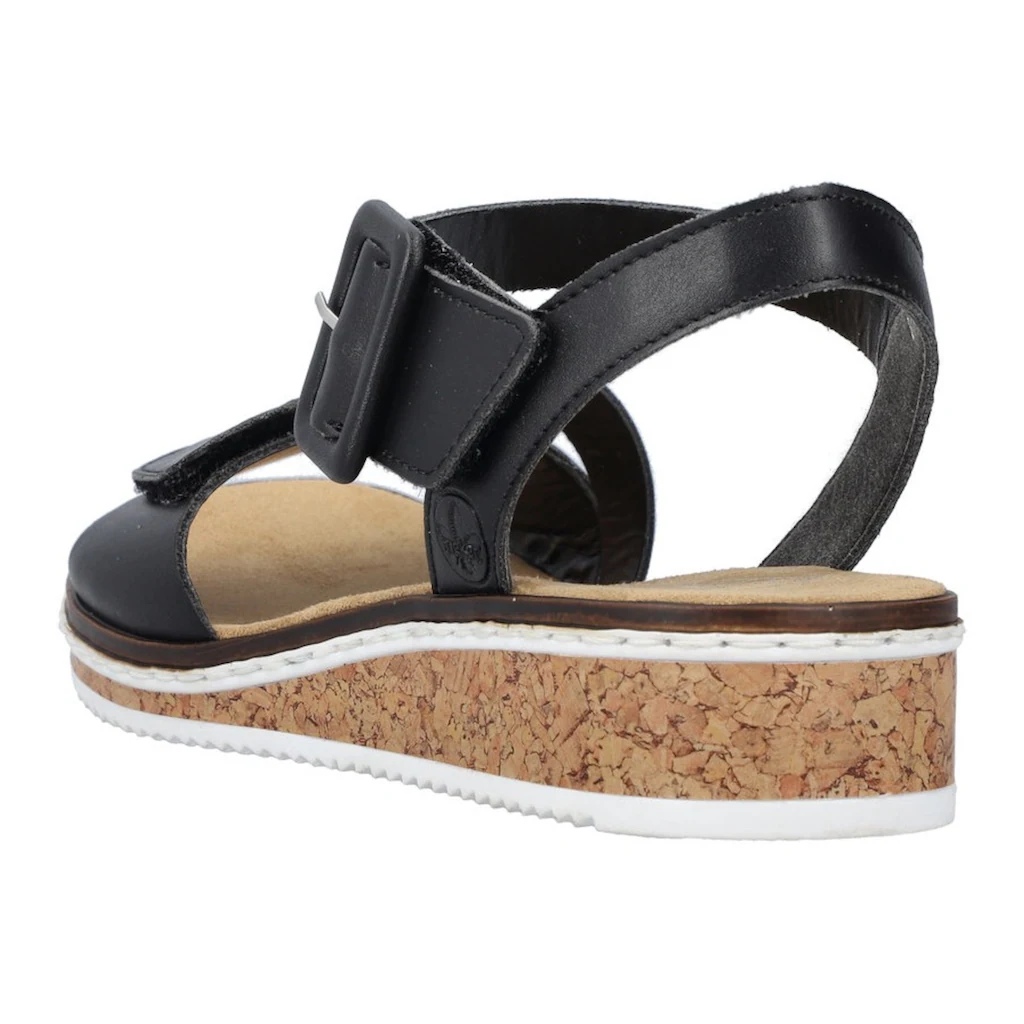 Rieker Riemchensandale Sommerschuh Sandalette Keilabsatz mit asymmetrischem Riemchen online bestellen JETZT KAUFEN