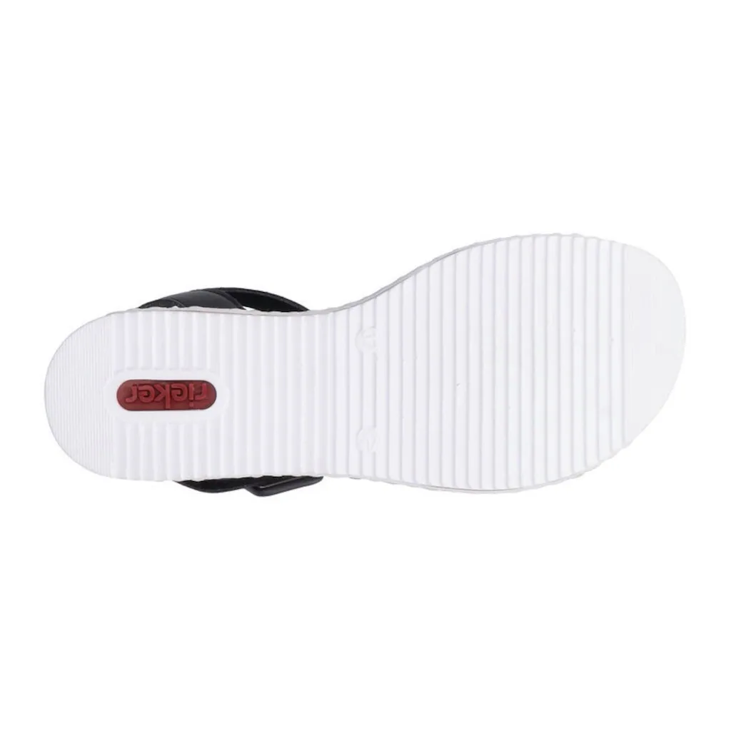 Rieker Riemchensandale Sommerschuh Sandalette Keilabsatz mit asymmetrischem Riemchen online bestellen JETZT KAUFEN