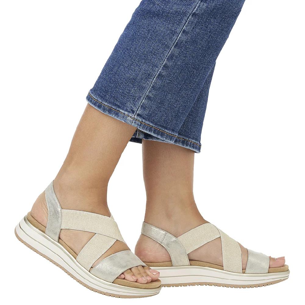 Remonte Riemchensandale Sommerschuh Sandalette Keilabsatz mit praktischem Gummizug online kaufen Blitzverkäufe