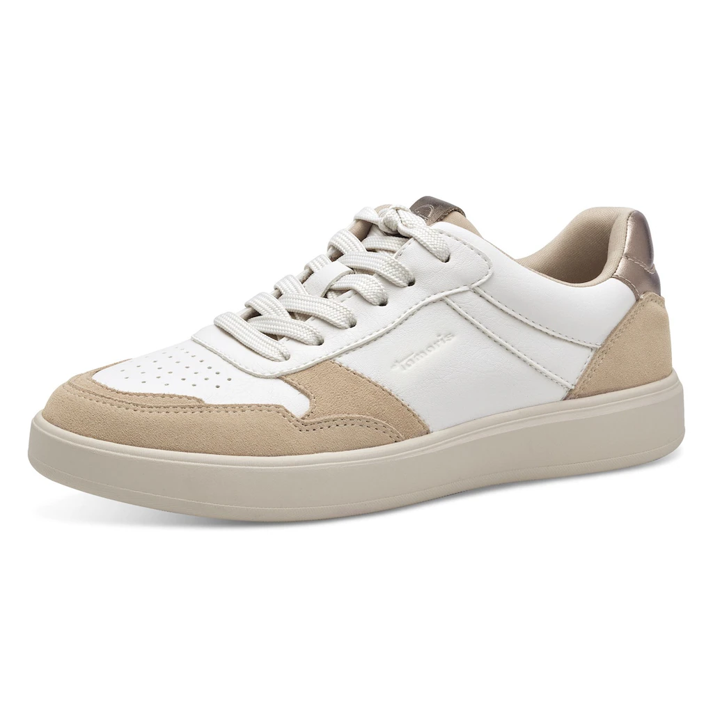 Tamaris Plateausneaker Freizeitschuh Halbschuh Schnürschuh mit Kontrastbesätzen kaufen Versandkostenfrei