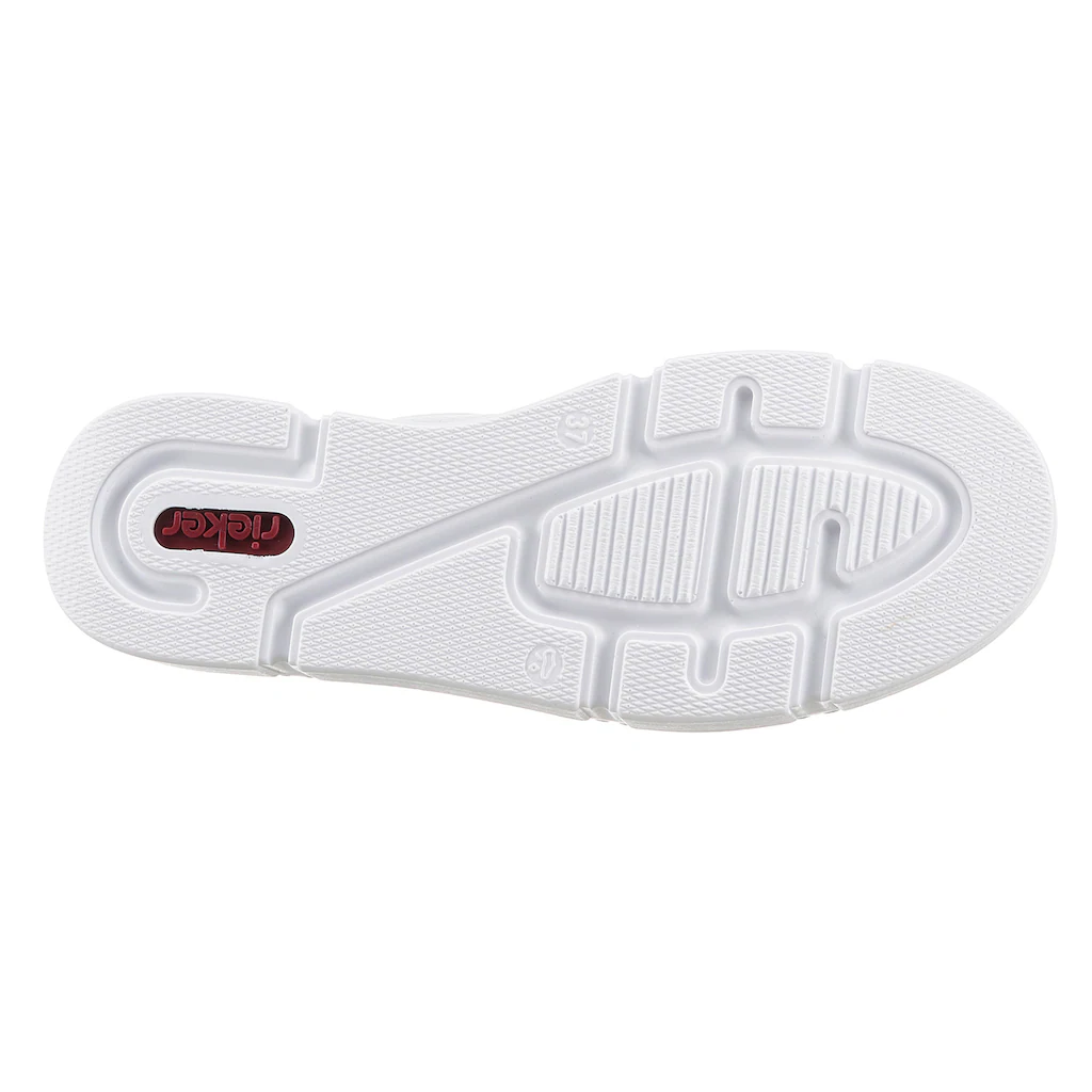 Rieker Plateausneaker mit goldfarbenen Details Freizeitschuh Halbschuh Schnürschuh online bestellen Weihnachtsangebot