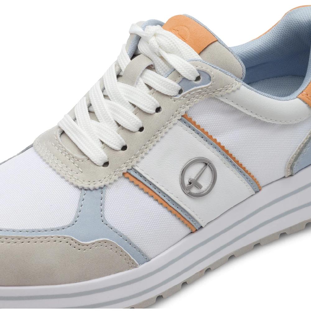 Tamaris Plateausneaker Freizeitschuh Halbschuh Schnürschuh mit farbigen Besätzen online bestellen Kostenlose Rückgabe