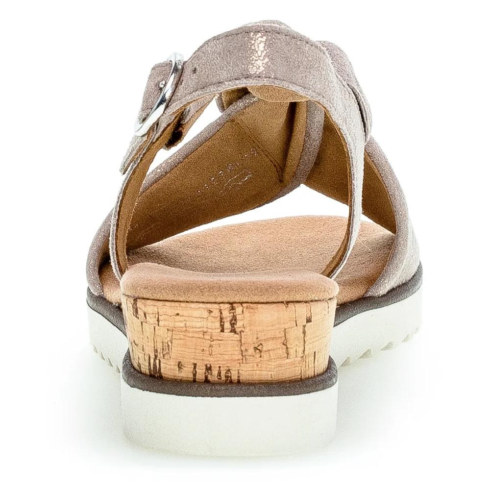 Gabor Keilsandalette »GENUA« Sommerschuh Sandale Keilabsatz mit Metallic-Effekt online bestellen Letzter Tag