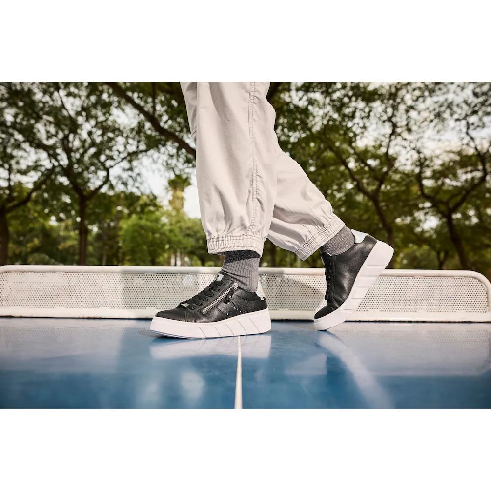 RIEKER Sport Plateausneaker Freizeitschuh Halbschuh Schnürschuh mit seitlicher Perforation kaufen Nur noch ein Tag übrig
