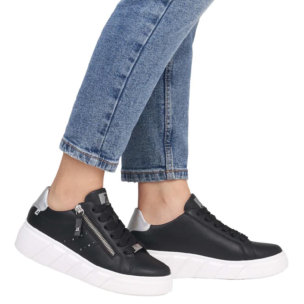 RIEKER Sport Plateausneaker Freizeitschuh Halbschuh Schnürschuh mit seitlicher Perforation kaufen Nur noch ein Tag übrig