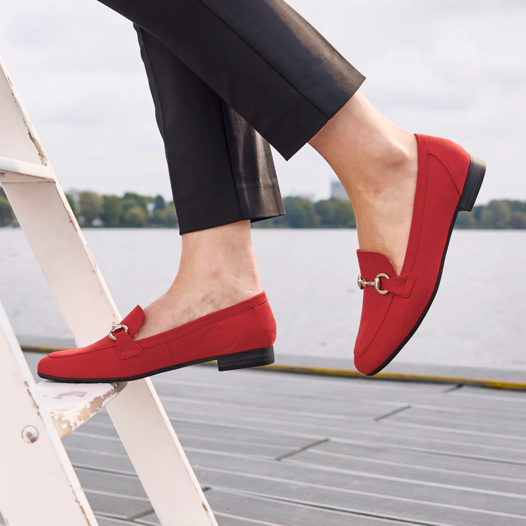 MARCO TOZZI Slipper Blockabsatz Loafer Businessschuh mit Schmuckspange ▷ für Super Rabatt