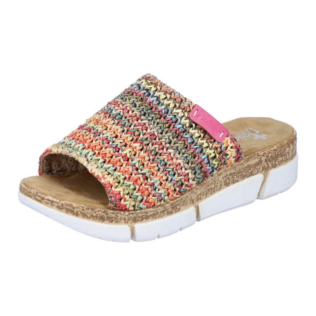 Rieker Pantolette Keilabsatz Sommerschuh Schlappen im Sommerlook online bestellen Hotsell