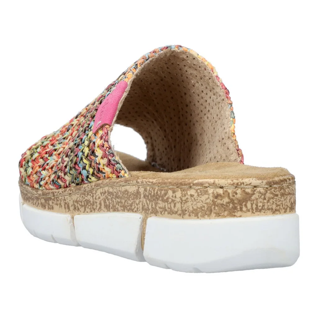 Rieker Pantolette Keilabsatz Sommerschuh Schlappen im Sommerlook online bestellen Hotsell